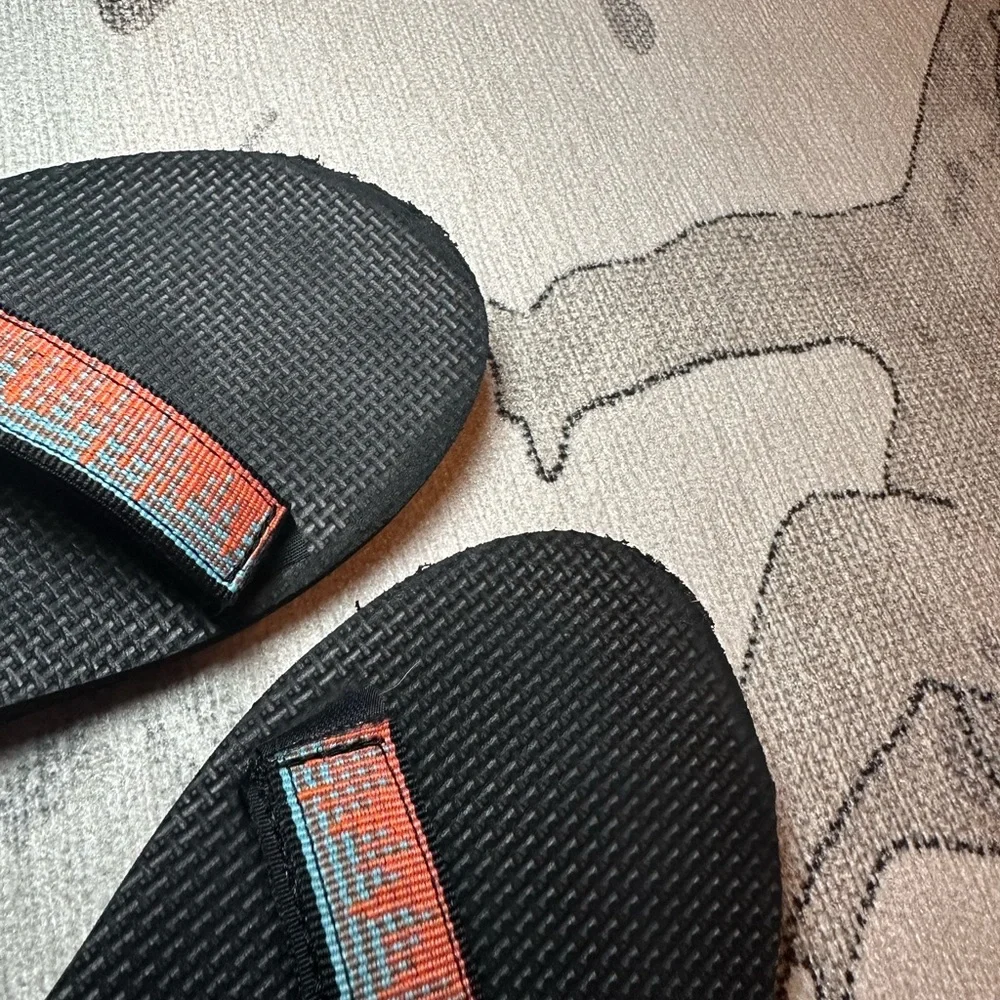 Teva Black and Orange Sandals - Picture 5 of 5